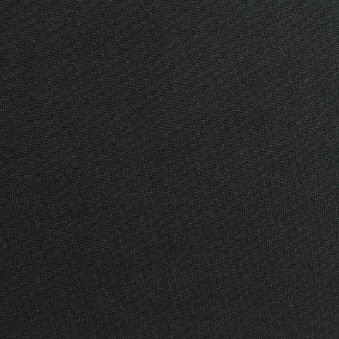 Polyester Stretch Linen-Look Fabric, 300 gsm, 165 cm — Black