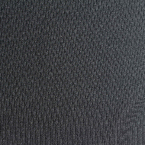 Cotton Stretch Rib Knit Fabric, 230 gsm, 130 cm — Grey