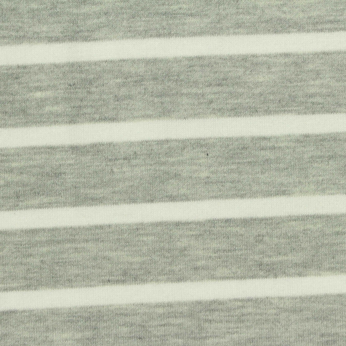 Grey Horizontal-Stripe French Terry, Poly-Viscose