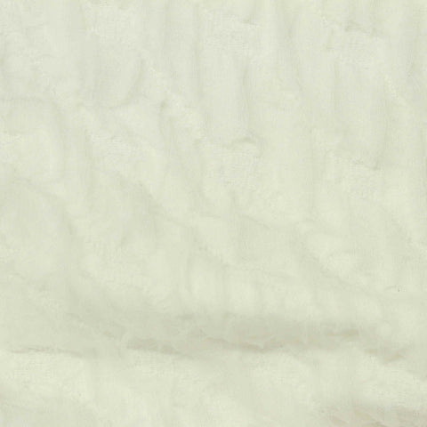Cream Tone-on-Tone Floral Interlock Knit, Polyester