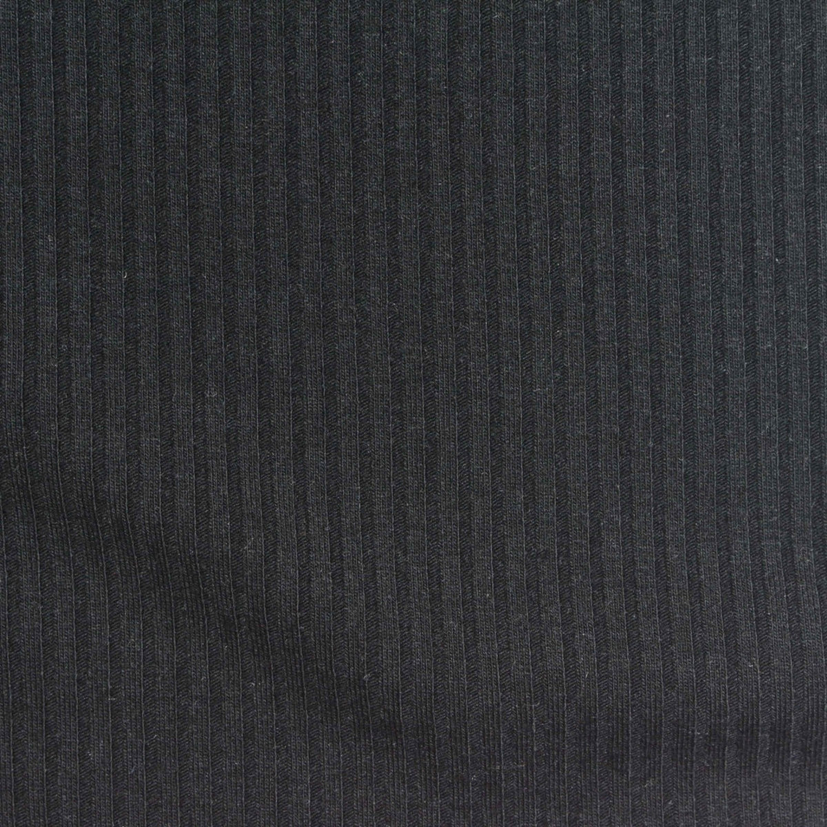 Polyester Viscose Stretch Rib Knit Fabric, 280 gsm, 140 cm — Grey