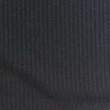 Polyester Viscose Stretch Rib Knit Fabric, 280 gsm, 140 cm — Grey