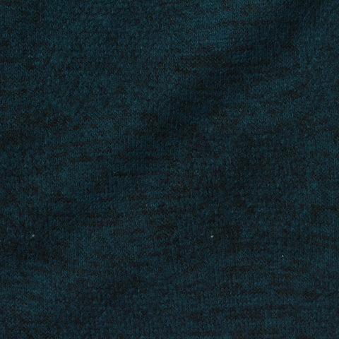 Dark Teal Marl Chunky Knit, Viscose-Poly, 230 gsm