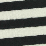 Black Horizontal-Stripe Jersey Knit, Poly-Viscose — texture