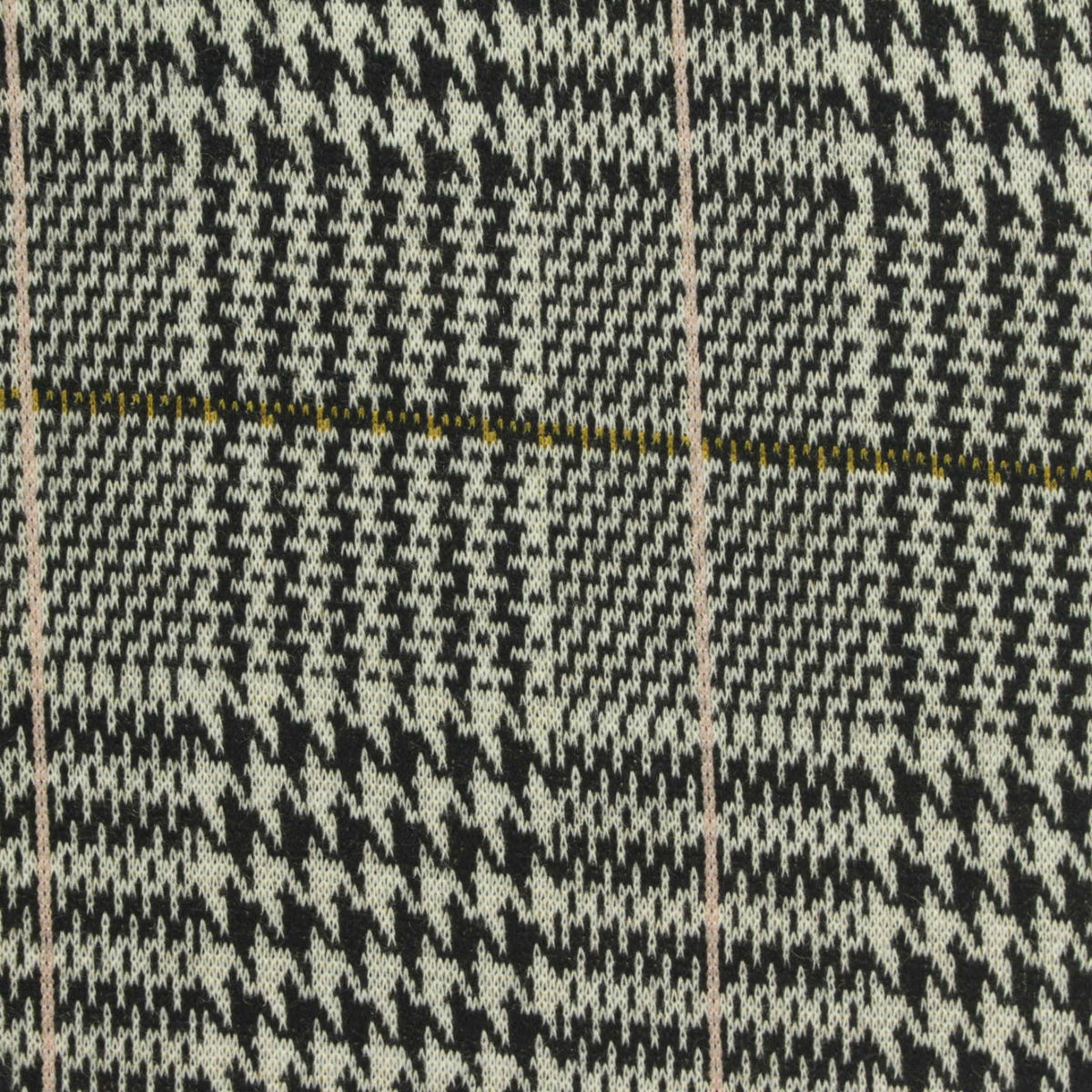 Black Houndstooth Jacquard, Polyester, 280 gsm, 160 cm, ref EF-268585