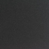 Polyester Viscose Stretch Rib Knit Fabric, 300 gsm, 140 cm — Black
