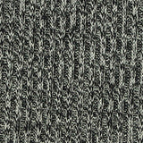 Black Marl Rib Knit, Poly-Viscose — texture