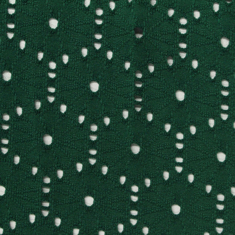 Dark Green Openwork Jacquard, Polyester