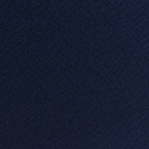 Navy Tone-on-Tone Interlock Knit, Polyester