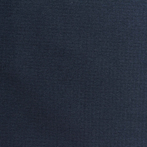 Plaid Polyester Stretch Fleece Fabric, 210 gsm, 160 cm — Navy