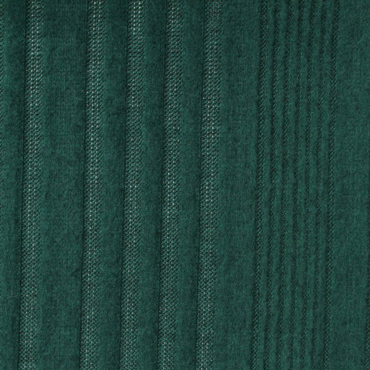Dark Green Vertical-Stripe Rib Knit, Polyester, 230 gsm