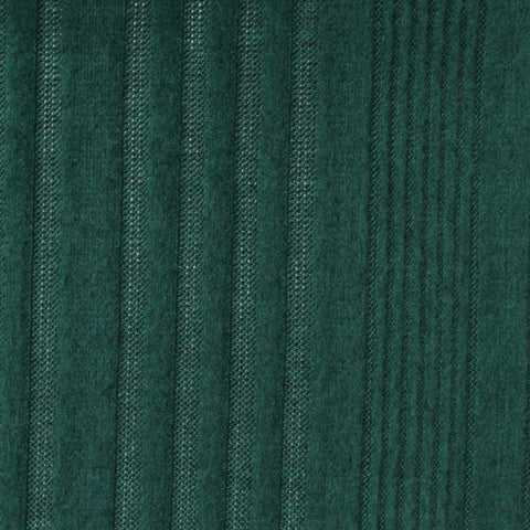 Dark Green Vertical-Stripe Rib Knit, Polyester, 230 gsm