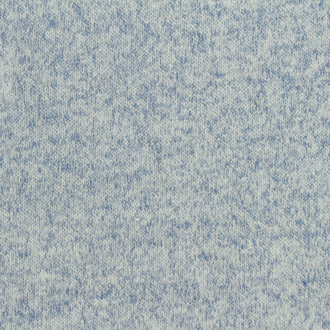 Brushed Viscose Polyester Stretch Chunky Knit Fabric, 210 gsm, 160 cm — Blue
