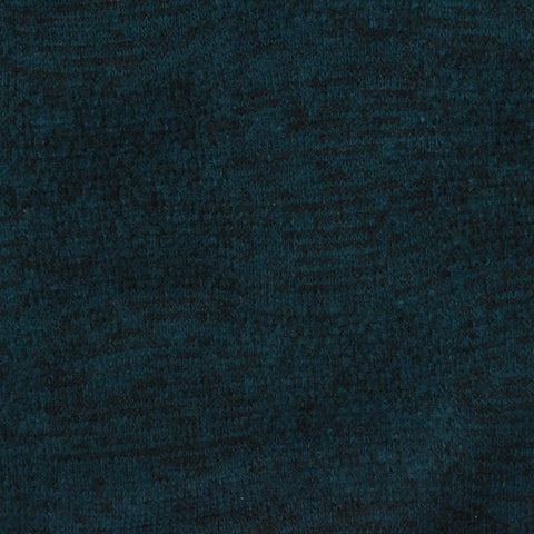 Dark Teal Marl Chunky Knit, Viscose-Poly, 190 gsm