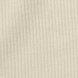 Polyester Viscose Stretch Rib Knit Fabric, 230 gsm, 140 cm — Beige — texture