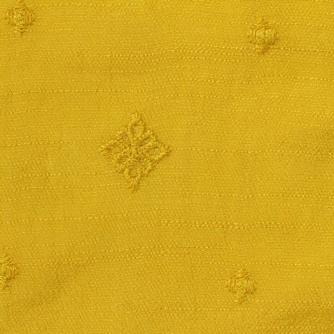 Yellow Tone-on-Tone Diamond Jacquard, Viscose-Poly