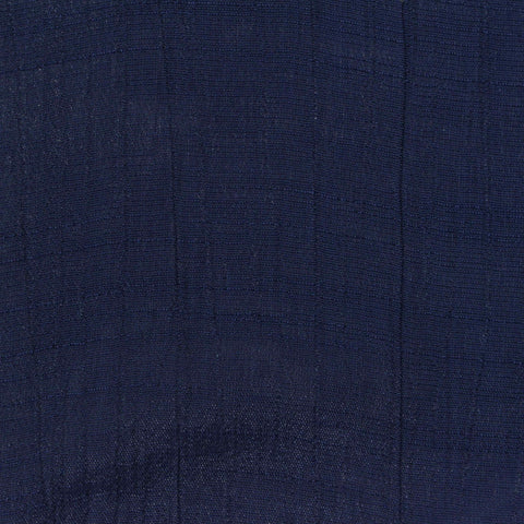 Dark Blue Squares Crepe, Viscose-Poly