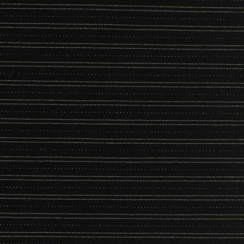 Black Horizontal-Stripe Bengaline, Viscose-Nylon, 260 gsm