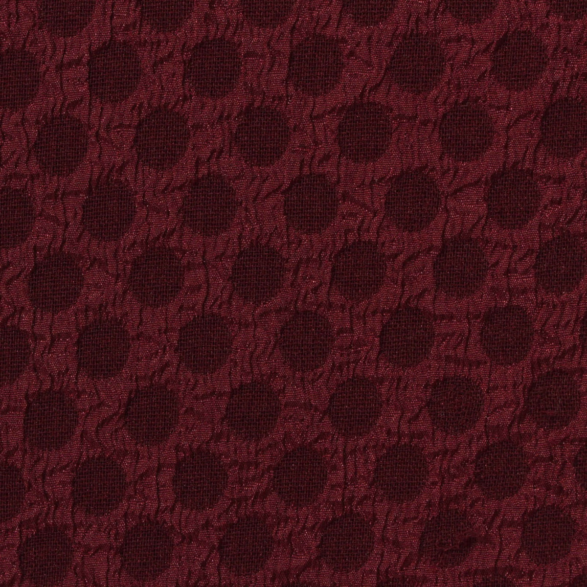 Burgundy Dot Chiffon, Polyester