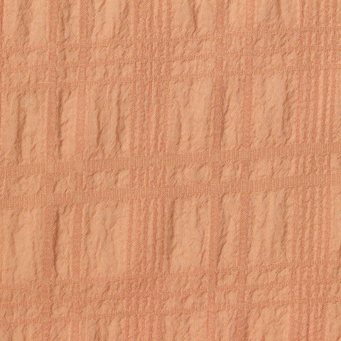 Peach Textured-Grid Chiffon, Polyester