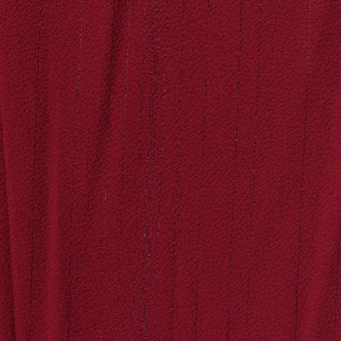 Deep Red Lines Chiffon, Polyester