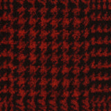 Red Houndstooth Jacquard, Poly-Viscose