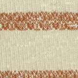 Brown Marled-Stripe Chunky Knit, Viscose-Poly