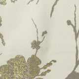 Gold Floral Linen-Look, Polyester