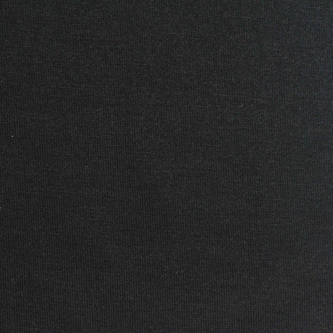 Polyester Viscose Stretch Jersey Knit Fabric, 200 gsm, 160 cm — Black, ref EF-268784
