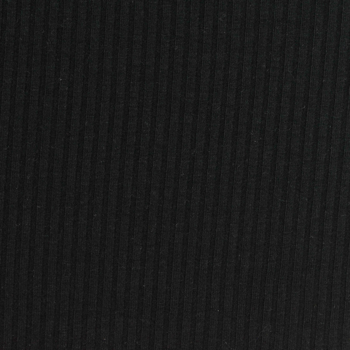 Black Rib Knit, Poly-Viscose
