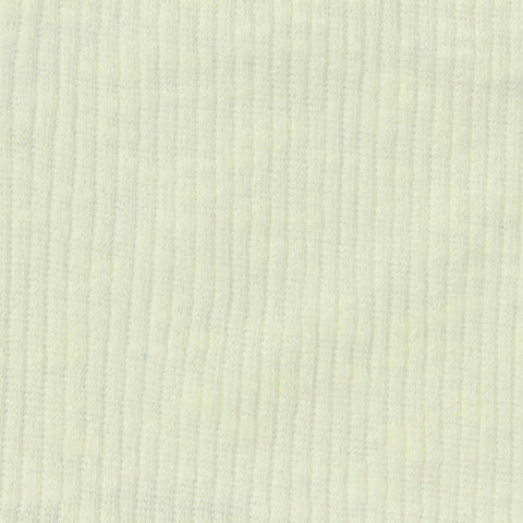 Slub Polyester Viscose Stretch Rib Knit Fabric, 230 gsm, 140 cm — Yellow