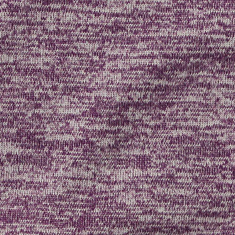 Purple Marl Jersey Knit, Polyester, 170 gsm, 160 cm