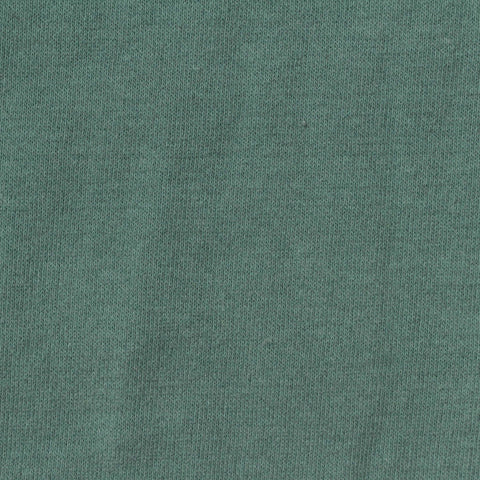 Brushed Cotton Polyester French Terry Fabric, 260 gsm, 165 cm — Green