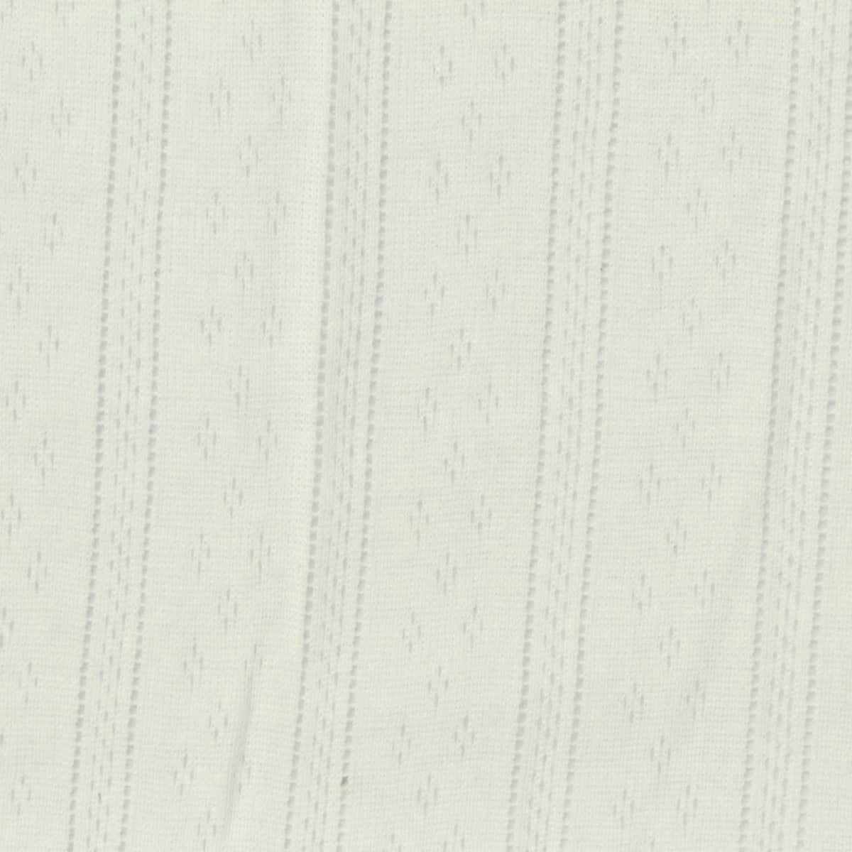 Off-White Vertical-Stripe Pointelle Knit, Poly-Cotton