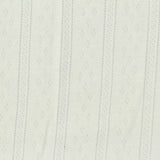 Off-White Vertical-Stripe Pointelle Knit, Poly-Cotton