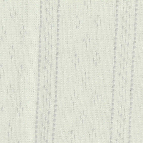 Off-White Vertical-Stripe Pointelle Knit, Poly-Cotton