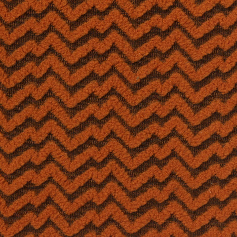 Orange Chevron Fleece, Polyester