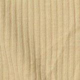 Polyester Cotton Rib Knit Fabric, 180 gsm, 153 cm — Beige — texture