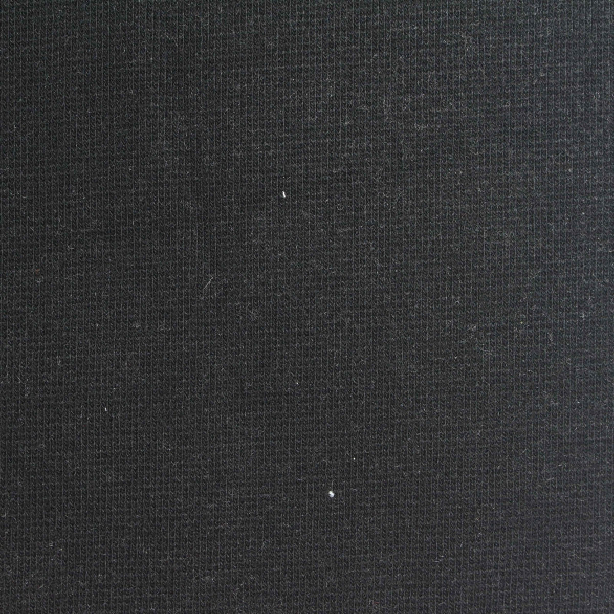 Polyester Viscose Stretch Rib Knit Fabric, 550 gsm, 168 cm — Black