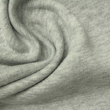 Light Grey Marl Rib Knit, Poly-Cotton