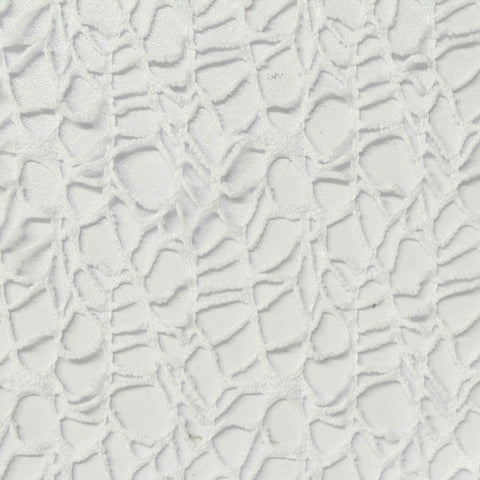 White Openwork Warp Knit, Polyester