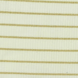 Gold Horizontal-Stripe Rib Knit, Poly-Viscose