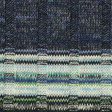 Dark Blue Horizontal-Stripe Rib Knit, Poly-Viscose — texture