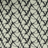 Black Abstract Interlock Knit, Poly-Cotton
