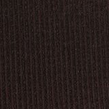 Dark Brown Marl Rib Knit, Poly-Cotton