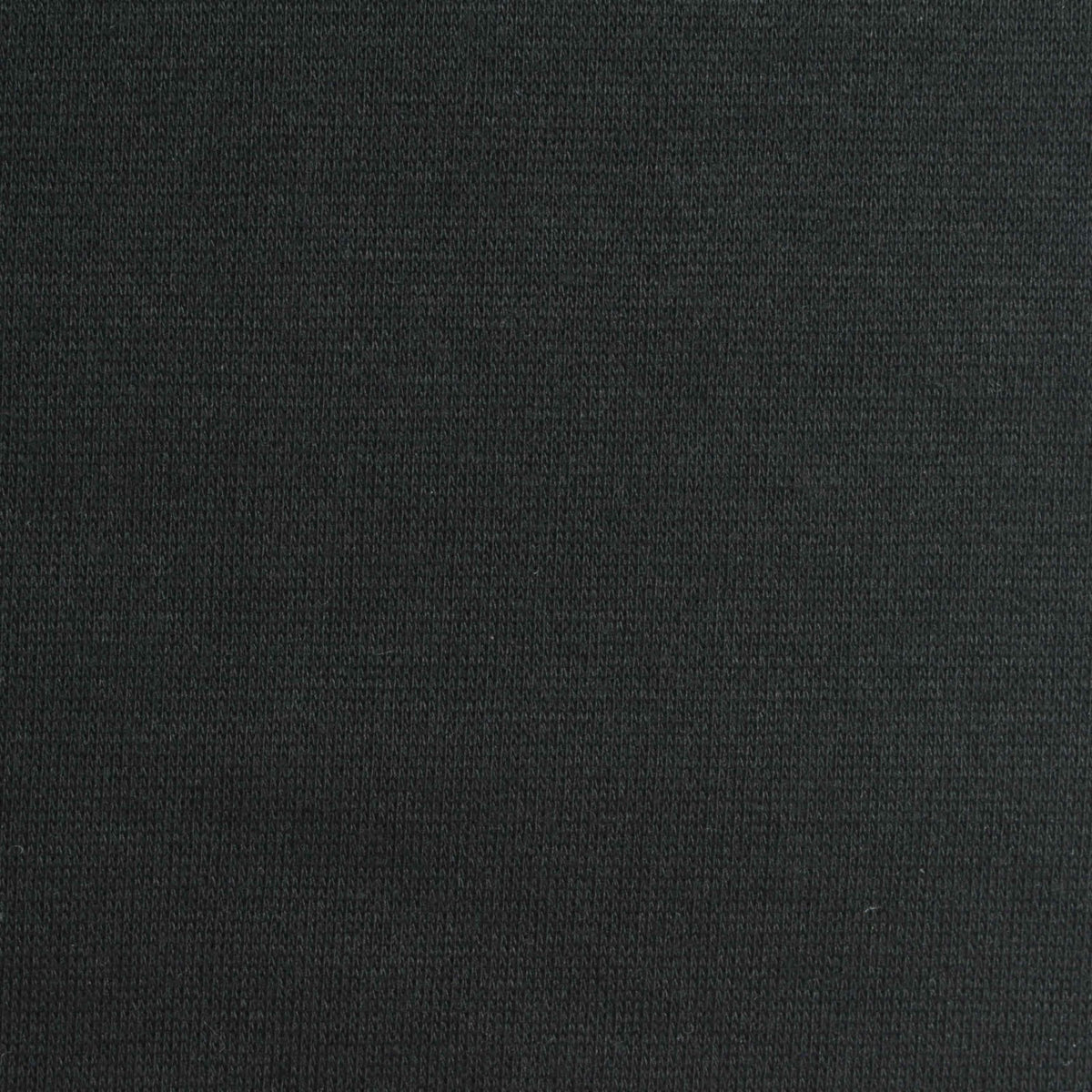 Brushed Polyester Cotton French Terry Fabric, 230 gsm, 160 cm — Black
