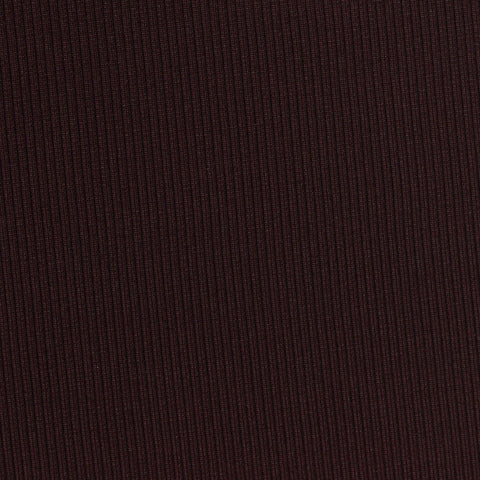 Polyester Stretch Rib Knit Fabric, 500 gsm, 140 cm — Brown