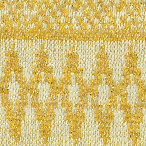 Yellow Zigzag Jersey Knit, Polyester