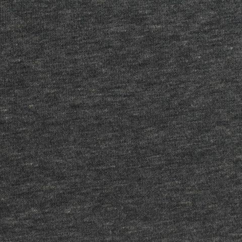 Dark Grey Marl Piqué Knit, Poly-Cotton, 230 gsm