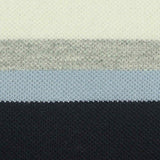 Cream Horizontal-Stripe Piqué Knit, Cotton — texture